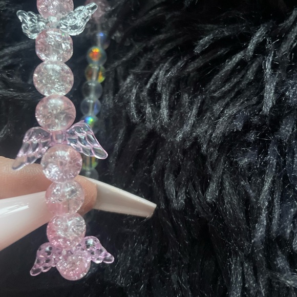 Clear Quartz Cross Bracelet - Picture 3 of 3